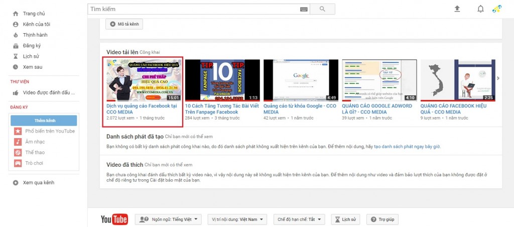 CÁCH KIỂM TRA LƯỢT VIEW YOUTUBE TỪ QUẢNG CÁO 2