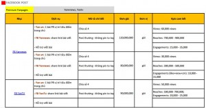 BẢNG GIÁ BOOKING QUẢNG CÁO TRÊN YAN NEWS FACEBOOK
